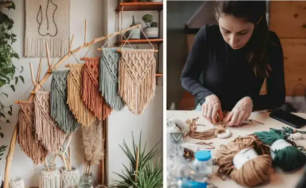 Easy Macrame Rainbow Wall Hanging Tutorial by Hanga Macrame