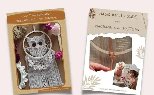 Poly Tusal Owl Tutorial - Macrame PDF Owl Tutorial by Poly Tusal Handmade