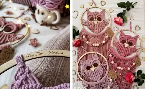 Siit saate teada, kuidas teha Poly Tusal käsitsi valmistatud imeilusat makrameekull – makrameekullide õpetus