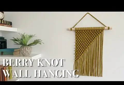 17x décoration murale en macramé DIY pour débutants (avec des didacticiels vidéo étape par étape faciles !)