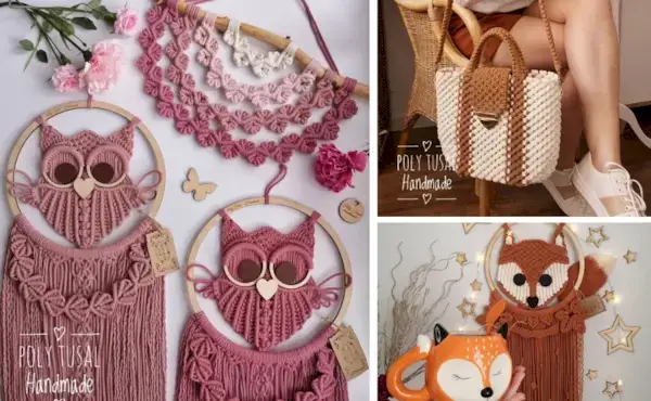 Macrame Reindeer Pattern - Learn How to Make The Beautiful Macrame Reindeer by Poly Tusal 