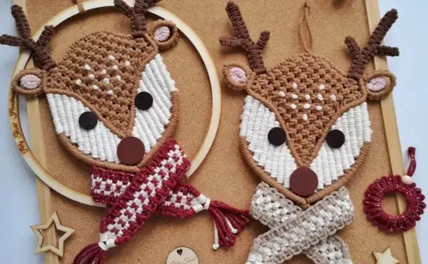 Apprenez à fabriquer le magnifique renne en macramé de Poly Tusal – Modèle de renne en macramé