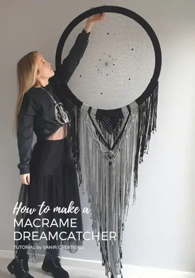 How to make a Macrame Mooncatcher by Vanir Creations