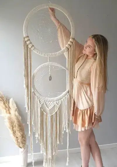 How to make a Macrame Mooncatcher by Vanir Creations