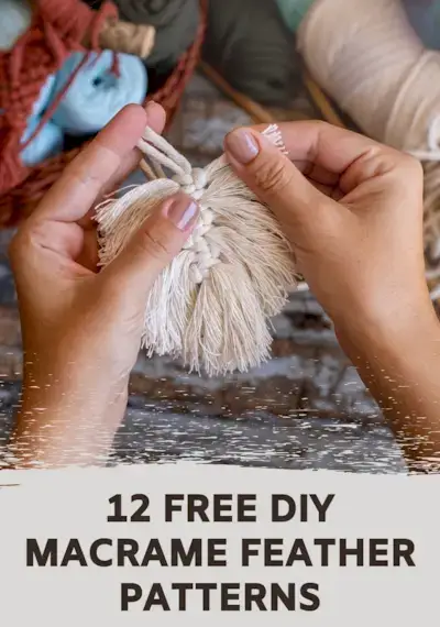 12 DIY Macrame Feather Wall Hanging Patterns for Beginners