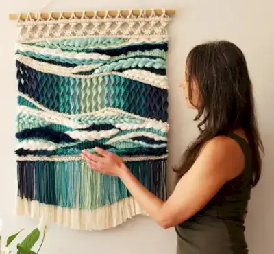 Tutoriel de suspension murale Beautiful Sea of ​​Cortez Macraweave par Fibers of Mine