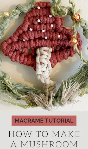 Beautiful Macrame Mushroom Tutorial by Simply Inspired - DIY Easy Pattern 