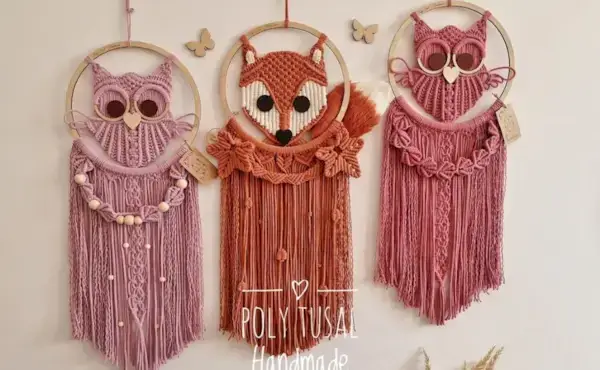 Poly Tusal DIY Fox Tutorial - Macrame PDF Fox Tutorial by Poly Tusal Handmade