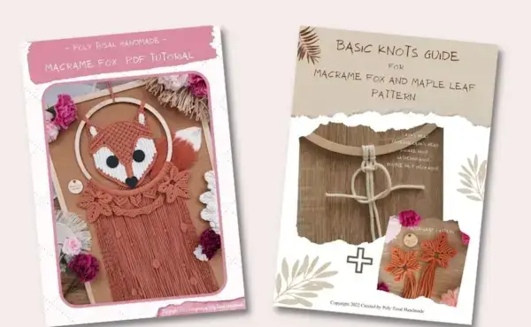 Poly Tusal DIY Fox Tutorial - Macrame PDF Fox Tutorial by Poly Tusal Handmade